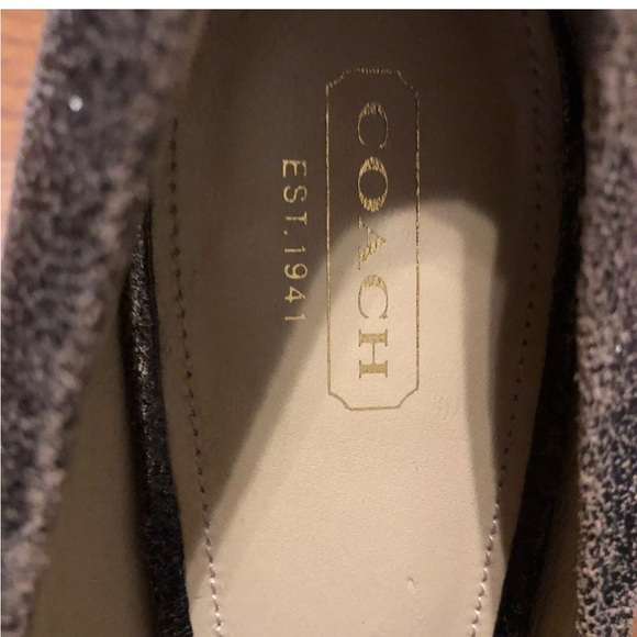 Coach Heels ~Bergen Women's Soft Gold Crackled Leather Heels ~ size 9 - Picture 8 of 11